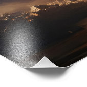 Vulkanausbruch Fotodruck (Ecke)