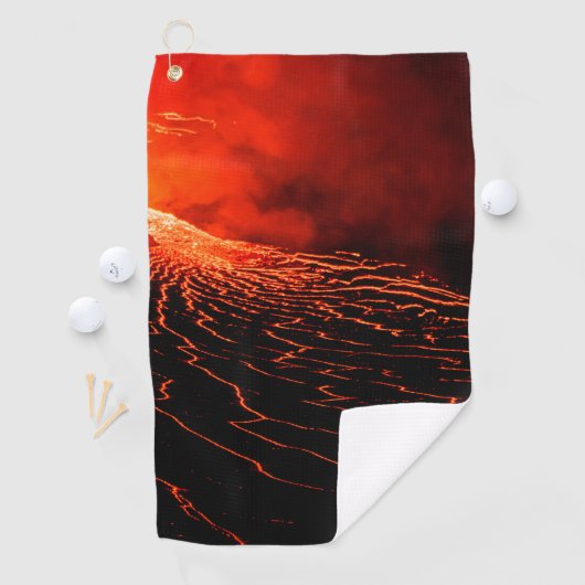 Vulkanausbruch Golfhandtuch (Insitu)