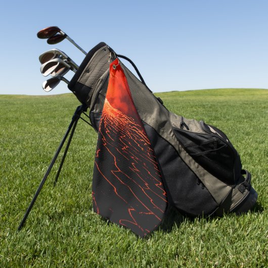 Vulkanausbruch Golfhandtuch (Gras)