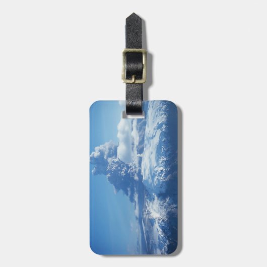 Vulkanausbruch Island Gepäckanhänger (Vorderseite vertikal)