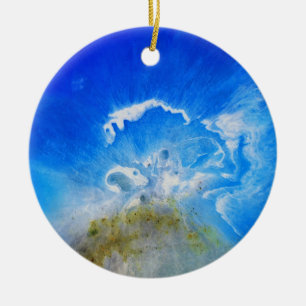Vulkanausbruch Keramik Ornament