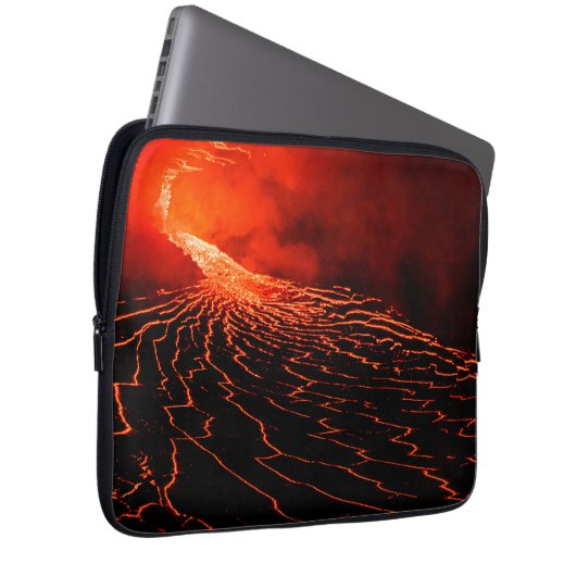 Vulkanausbruch Laptopschutzhülle (Vorne Rechts)