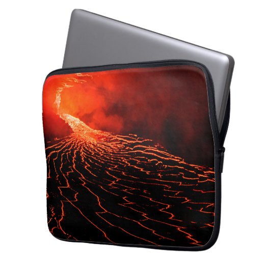 Vulkanausbruch Laptopschutzhülle (Vorderseite Links)