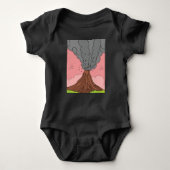 Vulkanausbruch Lava Baby Strampler (Vorderseite)