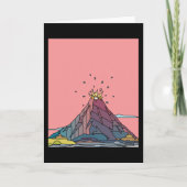 Vulkanausbruch Lava Karte (Vorderseite)