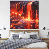 Vulkanausbruch Leinwanddruck (Insitu (Schlafzimmer))