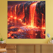 Vulkanausbruch Leinwanddruck (Insitu (Wohnzimmer))