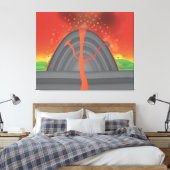 Vulkanausbruch Leinwanddruck (Insitu (Schlafzimmer))