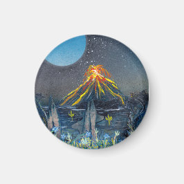 Vulkanausbruch Magnet