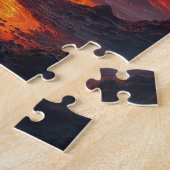 Vulkanausbruch mit Lavastrom Puzzle (Seite)