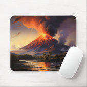 Vulkanausbruch Mousepad (Mit Mouse)