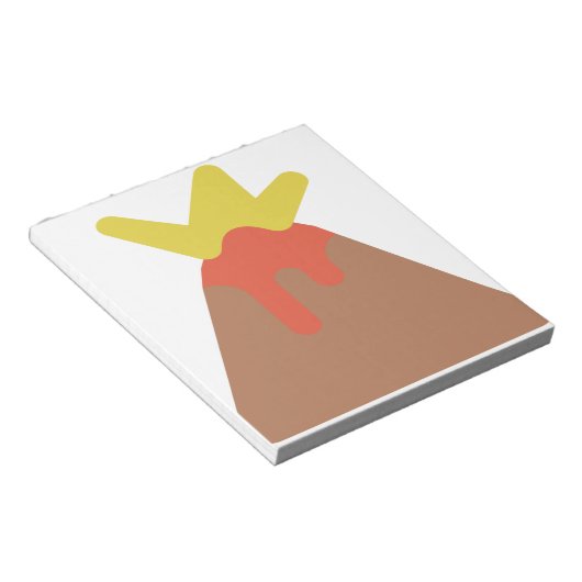 Vulkanausbruch Notizblock (angewinkelt)