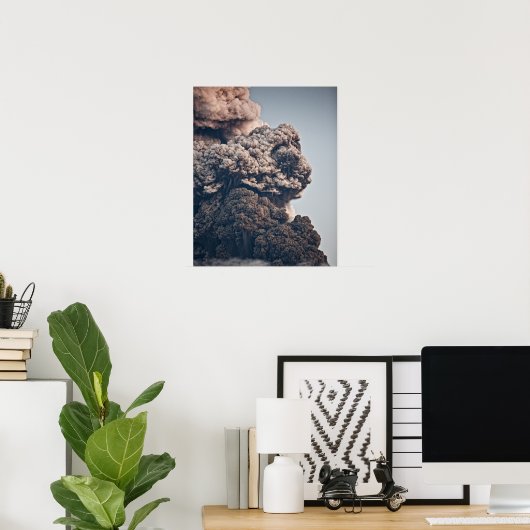 Vulkanausbruch Poster (Heimbüro)
