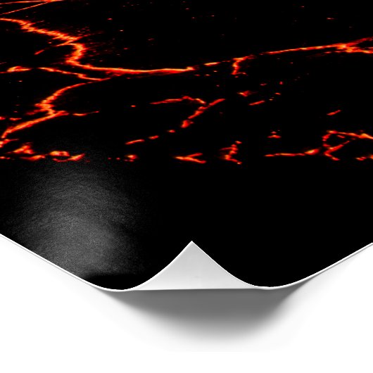 Vulkanausbruch Poster (Ecke)