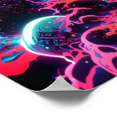 Vulkanausbruch Poster (Ecke)