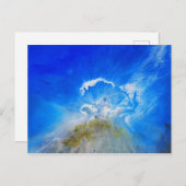 Vulkanausbruch Postkarte (Vorne/Hinten)