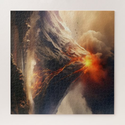Vulkanausbruch Puzzle (Horizontal)