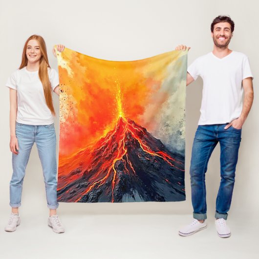 Vulkanausbruch: Rohkraft Fleecedecke (Beispiel)