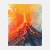 Vulkanausbruch: Rohkraft Fleecedecke (Vorderseite)