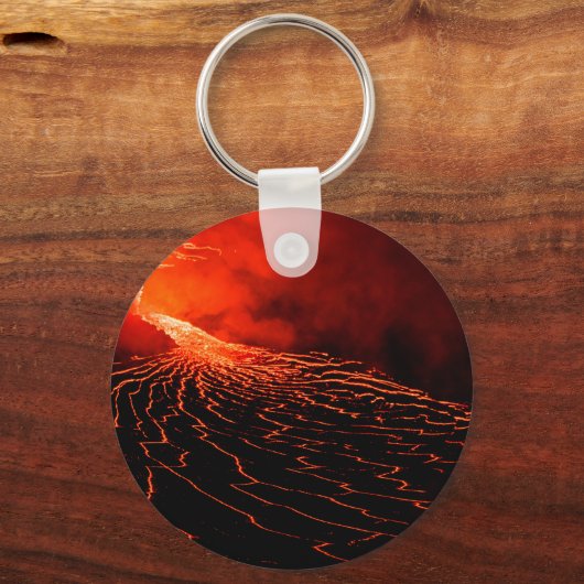 Vulkanausbruch Schlüsselanhänger (Rückseite)