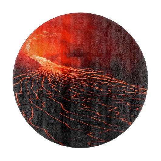 Vulkanausbruch Schneidebrett (Vorderseite)