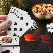 Vulkanausbruch Spielkarten (In Situ)