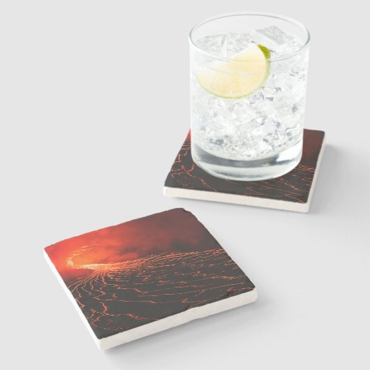 Vulkanausbruch Steinuntersetzer (Seitenansicht)