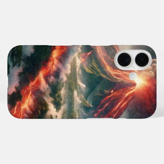 Vulkanausbrüche Case-Mate iPhone Hülle (Rückseite (Horizontal))