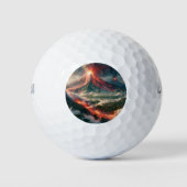 Vulkanausbrüche Golfball (Vorderseite)