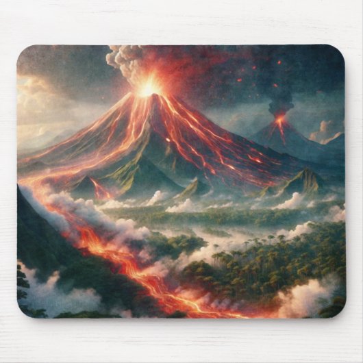 Vulkanausbrüche Mousepad (Vorne)