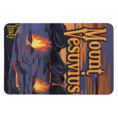 Vulkanausflugplakat Monte Vesuv Magnet (Horizontal)