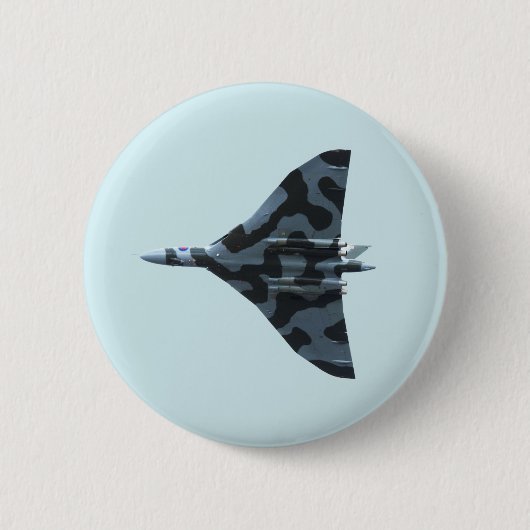Vulkanbomber Button (Vorderseite)