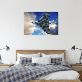 Vulkanbomber Leinwanddruck (Insitu (Schlafzimmer))