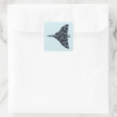 Vulkanbomber Quadratischer Aufkleber (Tasche)