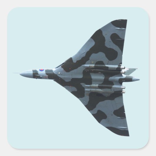 Vulkanbomber Quadratischer Aufkleber (Vorderseite)