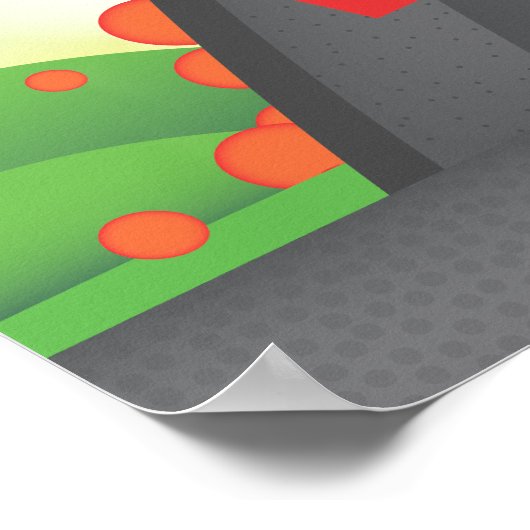 Vulkandiagramm Poster (Ecke)