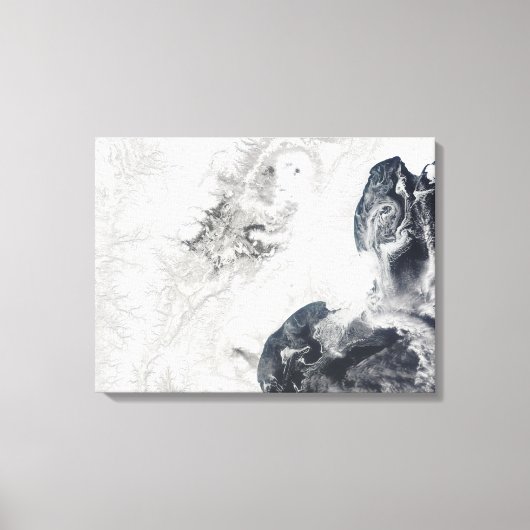 Vulkane auf der zentralen Halbinsel Kamtschatka Leinwanddruck (Vorderseite)