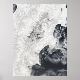 Vulkane auf der zentralen Halbinsel Kamtschatka Poster