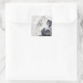 Vulkane auf der zentralen Halbinsel Kamtschatka Quadratischer Aufkleber (Tasche)