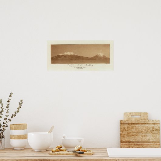 Vulkane aus Mexiko-Stadt Poster (Küche)