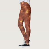 Vulkane heiße Lavaoberfläche Leggings (Links)