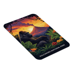 Vulkane Nationalpark Sonnenuntergang Magnet