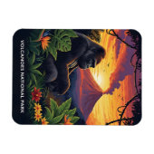 Vulkane Nationalpark Sonnenuntergang Magnet (Horizontal)