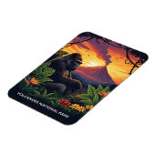 Vulkane Nationalpark Sonnenuntergang Magnet (Linke Seite)