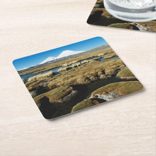 Vulkane Payachalas Rechteckiger Pappuntersetzer (angewinkelt)