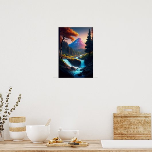 Vulkane Ruhe, der schlafende Riese Poster (Küche)