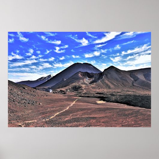 Vulkane von Tongariro Poster (Vorne)