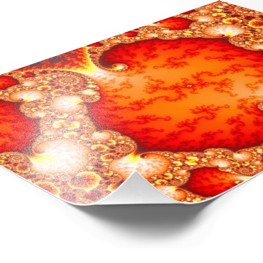 Vulkangarten - Fraktal Art Fotodruck (Ecke)