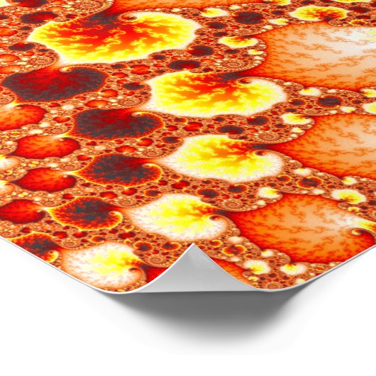 Vulkangarten - Fraktal Art Poster (Ecke)