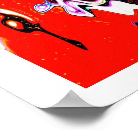 Vulkangeist Kunst Poster (Ecke)